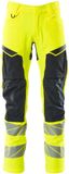 Mascot Accelerate Safe Pantalon avec poches genoux 19479-711 - jaune fluo/bleu marine foncé - C51