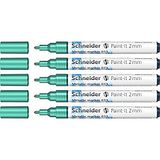Schneider Paint-It metallic marker 011 (lijndikte 2 mm) 5-pack, groen