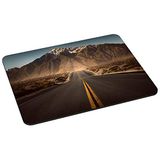 PEDEA Gaming en Office muismat met vastgenaaide randen en antislip onderkant 22 x 18 cm Highway