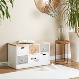 IDIMEX SALVA-bank in wit, 6 lades