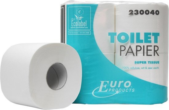 MTS Euro Products Toiletpapier cellulose 2l 400 vel 10 x 4 rol per pak - Euro Products