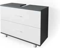 Vicco Ilias Wastafelonderkast – 80 x 60.8 cm Antraciet/wit