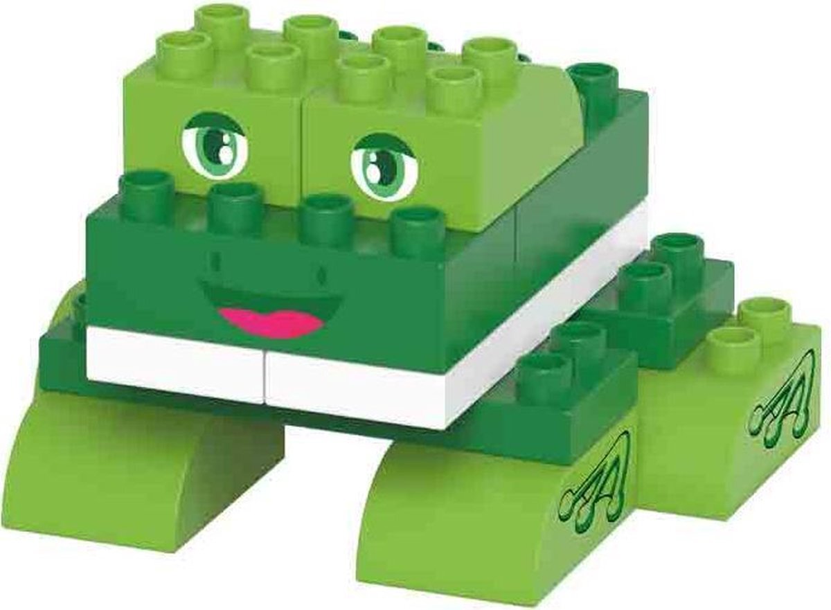 BiOBUDDi BB-0208 Animal Planet-Frog Blocks, Multi-Gekleurd