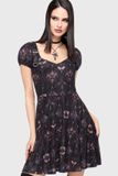 Killstar Chapel Blessing - Garden Altar Mini Dress Dames Mini-jurk - zwart - S