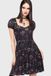 Killstar Chapel Blessing - Garden Altar Mini Dress Dames Mini-jurk - zwart - S