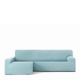 Eysa Bi-elastische bankhoes voor chaise longue, met lange arm aan de linkerkant, kleur marineblauw, harlem-design