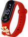 Dragon Montre tactile rouge avec bracelet réglable
