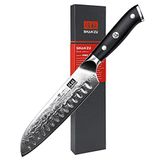 SHAN ZU Santokumes 18 cm, Japans Keukenmes met 67 Lagen Damascusstaal