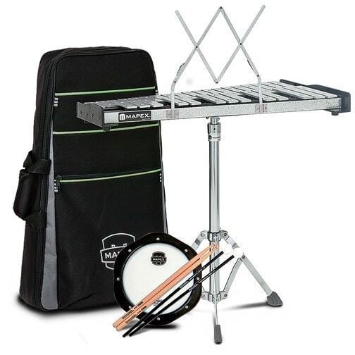 Mapex MXMPK32PC Glockenspiel met oefenpad, stokken, mallets, tas