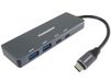 PremiumCord SuperSpeed USB-C hub naar 2 USB-C-poorten en 2 USB A-poorten, USB 3.2 Gen 1, 5 Gbit/s, opladen 5 V, stekker op aansluiting, aluminium, lengte 15 cm