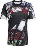 Adidas T-shirt Sport Mufc Preshi XL Zwart Polyester Korte Mouw Mannen