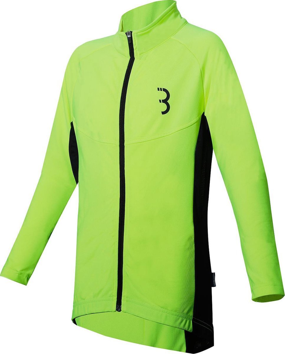 BBB Cycling Transition Fietsshirt Heren Lange Mouwen - Wielrenshirt - Fiets Shirt - 10 - 15 °C - Neon Geel - Maat XXXL