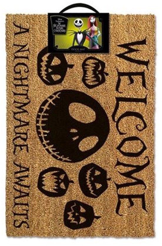 Disney Hole in the Wall Nightmare Before Christmas: A Nightmare Awaits Doormat - Multicolor - Kunststof
