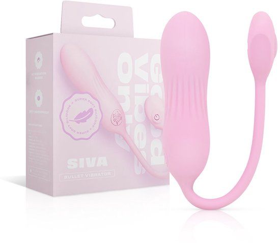 Good Vibes Only - Siva Vibrating Egg - Soft Silicone Roze