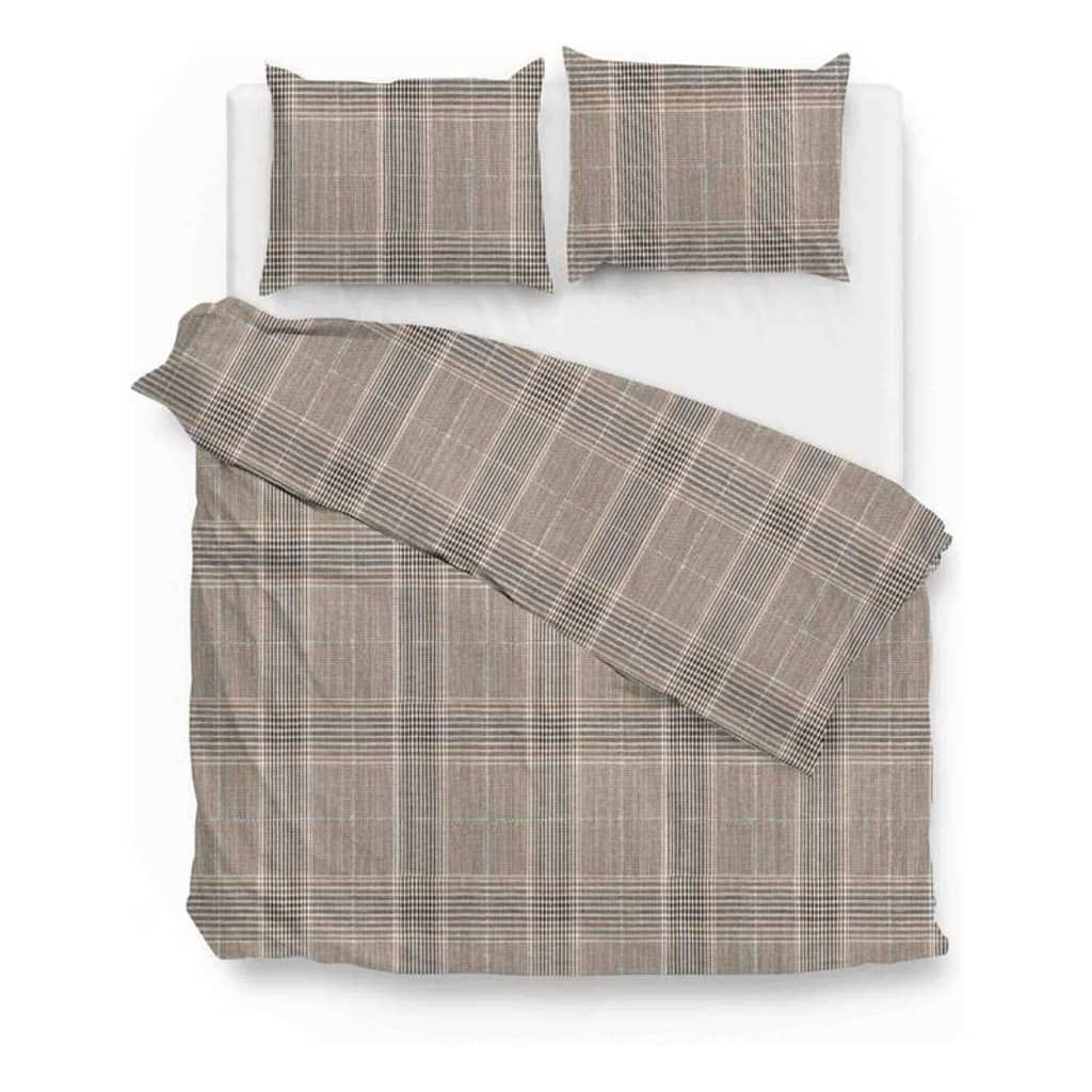Zo!Home ZoHome Freddie Dekbedovertrek - Litsjumeaux XL - 260x200/220 cm - Brown
