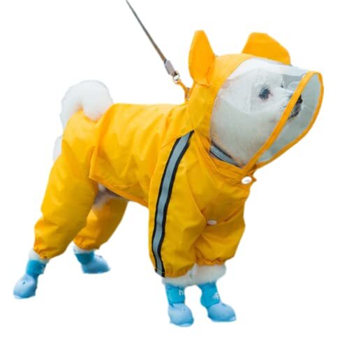 JRKJ Hondenkleding Pet Animal Shaped Rain Slicker Hooded Raincoat Stijlvolle Huisdier Regenjas voor Dog XS-7XL