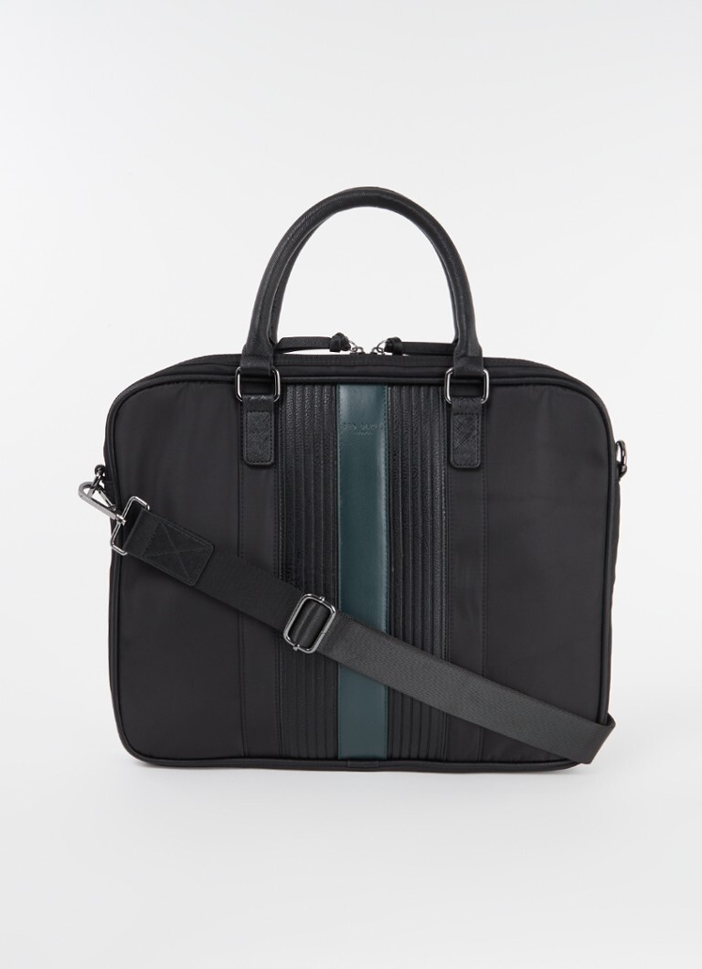 Ted Baker Rooky businesstas met streepprint en 15 inch laptopvak