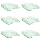 DONAU Brievenbak standaard transparant groen / 6 stuks - A4