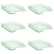 DONAU Brievenbak standaard transparant groen / 6 stuks - A4