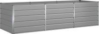 vidaXL Jardinière Gris clair 290 x 100 x 75 cm Acier galvanisé