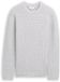Tom Tailor Pull en maille avec laine - light grey melange white core - Taille XL