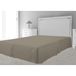 Soleil d'Ocre Cache-sommiers, Polyester, Taupe, 180 x 200 cm