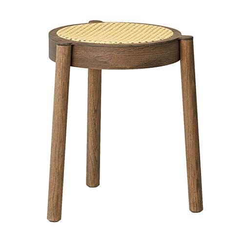 Northern Pal Driepotige Gevlochten Kruk - Gerookt Eiken - Bruin - Ø 37 cm - 2122