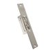 IFAM E-Strike B2B1ANB01G Elektrische slotenmaker, omkeerbaar, symmetrisch, breedte 16 mm, ontgrendelingshendel, verstelbaar radiaalslot, korte voorkant, grijze houten en aluminium deur binnen