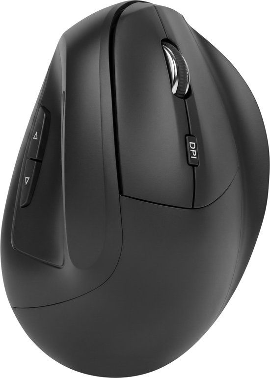Nuvance Ergonomische Muis - Draadloze Muis - Bluetooth Muis - Zwart