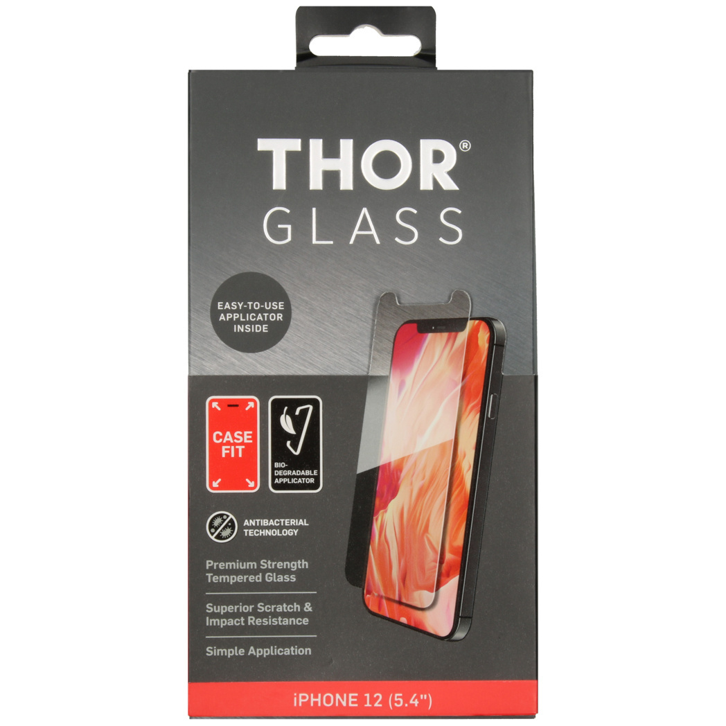 THOR Case-Fit Screenprotector + Easy Apply Frame voor de iPhone 12 Mini