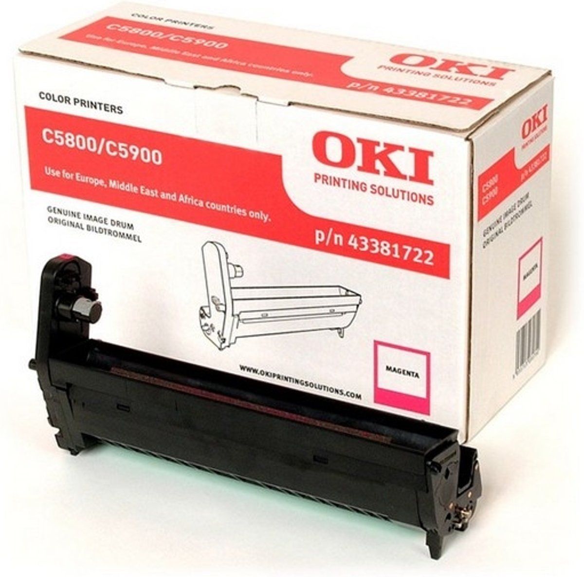 Oki 43381722 - Drum - Magenta - 20000 pagina's