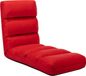 vidaXL Fauteuil de sol - Pliable - Similicuir - Rouge