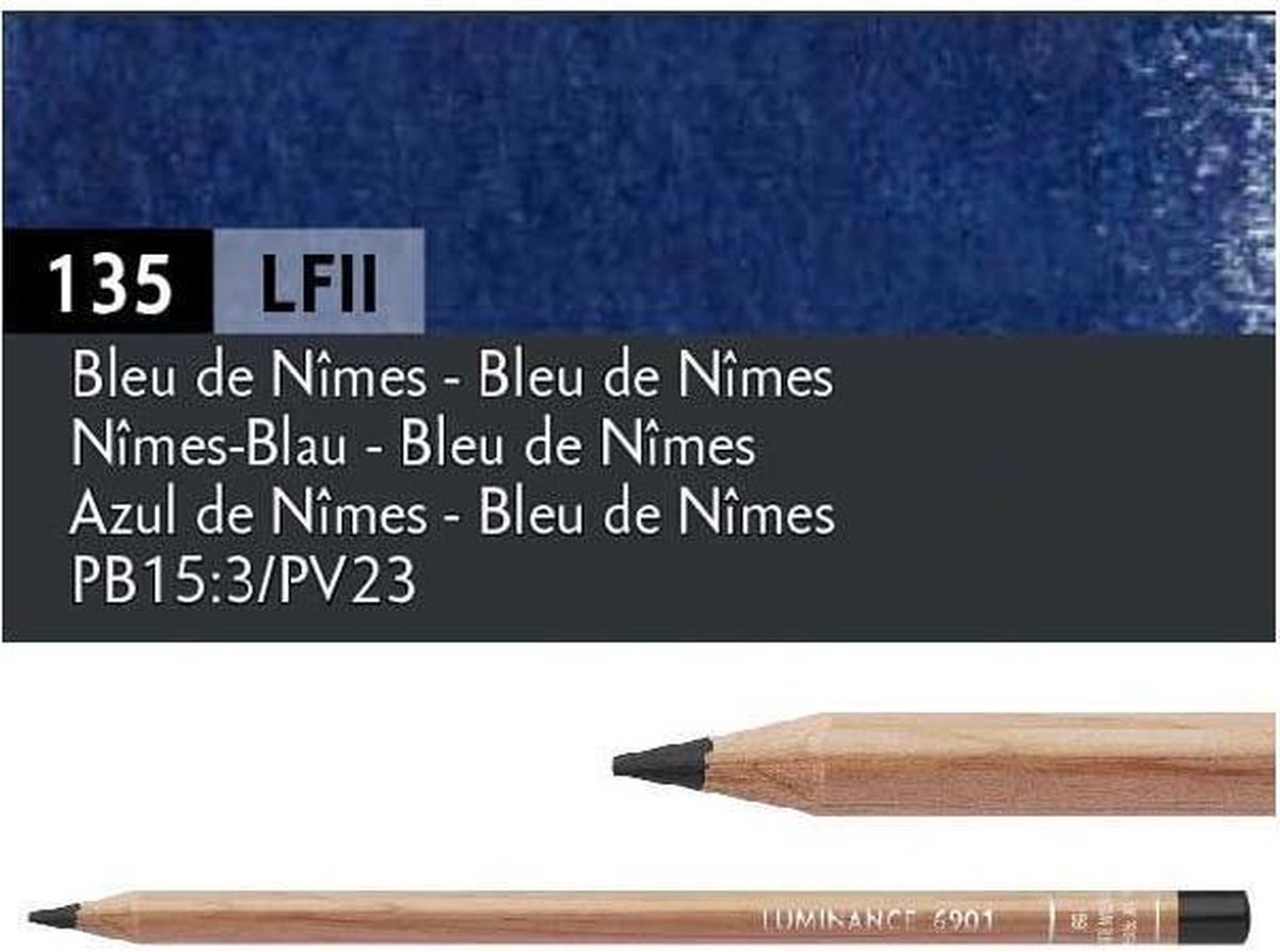 Caran d'Ache 6901.135 kleurpotlood Luminance Nimes-blauw-FSC