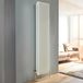 Hudson Reed Radiateur style fonte vertical – 180 cm x 38 cm – Double rang moderne - Eau chaude - Blanc