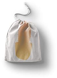 Le Jardin du Lin - Katoenen tas met trekkoord - 20 x 30 cm