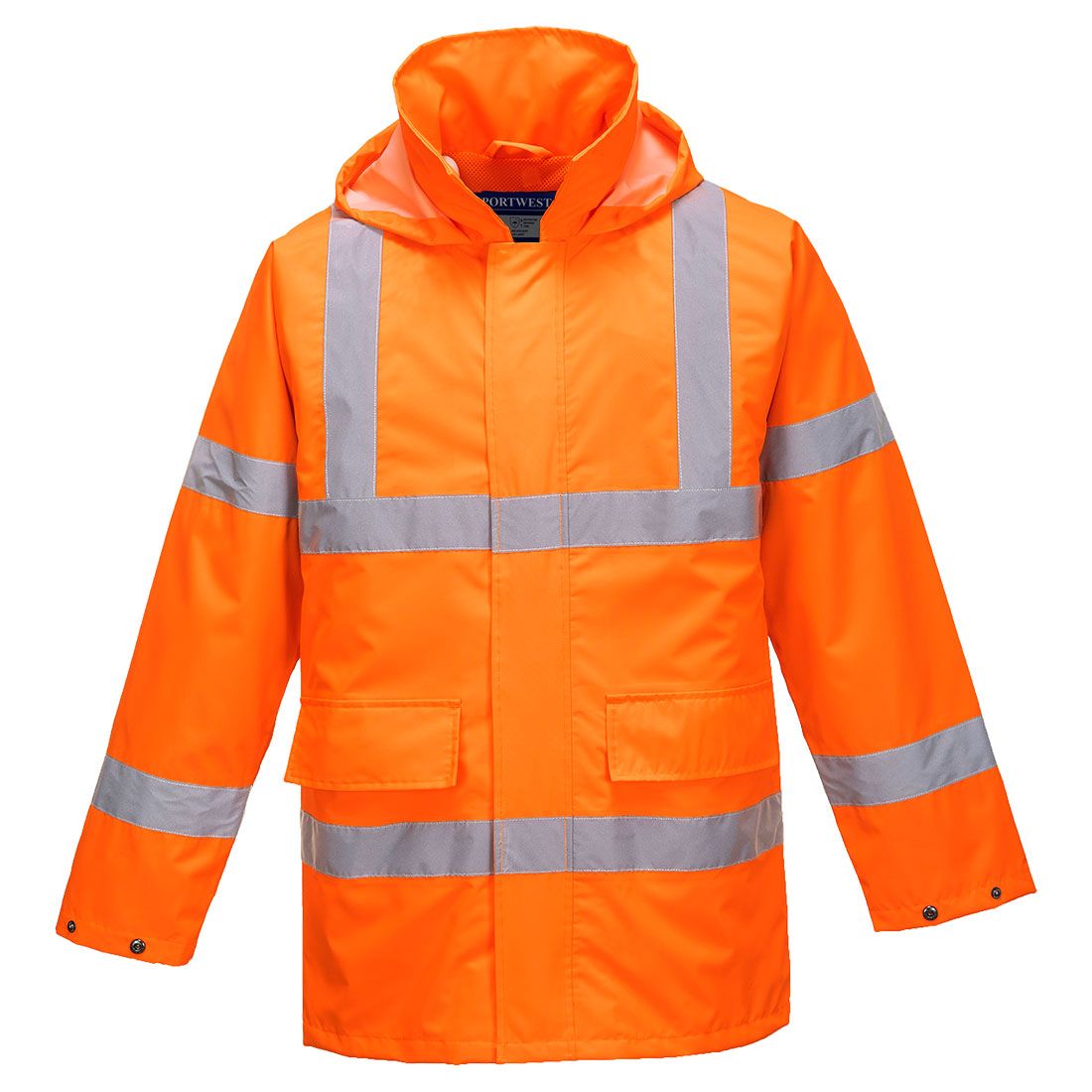 Portwest US160 Lite Verkeersjack Met Ritssluiting 2 Zakken Verkeer