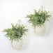 Ibenzoa® Set de 2 suspensions de fleurs en macramé style bohème
