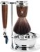 MÜHLE Rytmo – Scheerset 4-delig - Black Fibre en Gillette Fusion - Handvatten Essenhout