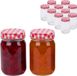 Merkloos Relaxdays Weckpotten - set van 12 - 400 ml - Glas - Transparant