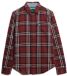 Superdry Katoenen Lumberjack Overhemd met Lange Mouwen Heren Rood Maat L