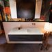 Mondiaz ERIN 120cm badmeubelset onderkast Antracite met 1 lade Wastafel RIDGE rechts Linen ERIN12761