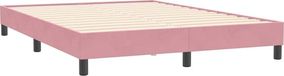 vidaXL Bedframe Roze Fluweel 160x210 cm