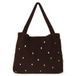 Studio Noos Studio Noos luiertas Teddy Hearts Mom Bag bruin