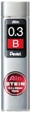 Pentel C273-BO Ain steen fijne vulling, lijndikte 0,3 mm, hardheid B, 15 vullingen per doos