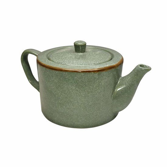 LOBERON Theepot Biarré turquoise/bruin