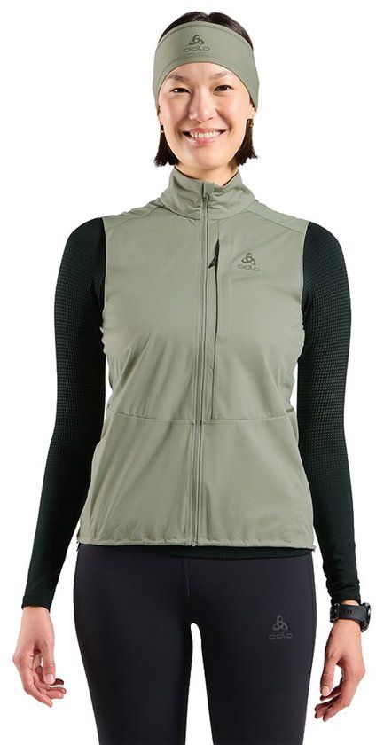 Odlo Zeroweight Warm Vest Dames - Shadow, Maat L