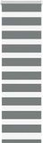 vidaXL Zebra rolgordijn 40x100 cm donkergrijs