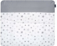 Alvi Aankleedkussen incl. hoes Star zilvergrijs 70 x 85 cm - Wit