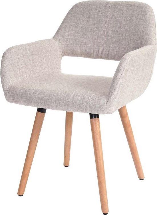 Brulo Eetkamerstoelen Altena creme-grijs