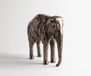 DELIFE Mokka Bronze Figurine Tembo l36 x P13 x H35 cm Aluminium Mokka Bronze Faite main